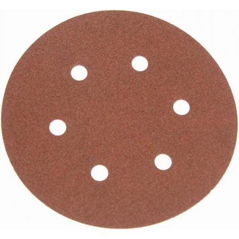 Faithfull AD150120H Disque abrasif Velcro perforé DID2 150 mm x 120 g Pack de 25 (Import Grande Bretagne) (1/4)