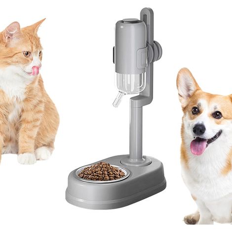 Distributeur automatique de nourriture pour animaux de compagnie - Ensemble gamelle pour chien avec distributeur d'eau - Solution d'alimentation programmable - Système d'alimentation sans saleté (1/5)