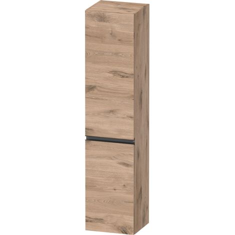 Duravit Sivida Armoire haute, poignée noire diamantée mat,