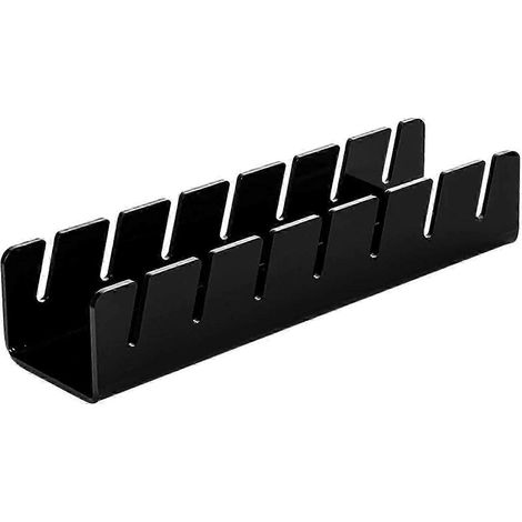 Porte-chapeaux en acrylique pour casquettes de baseball, support de bureau pouvant contenir jusqu'à 7 chapeaux, présentoir à chapeaux pour commode.-Black (1/5)