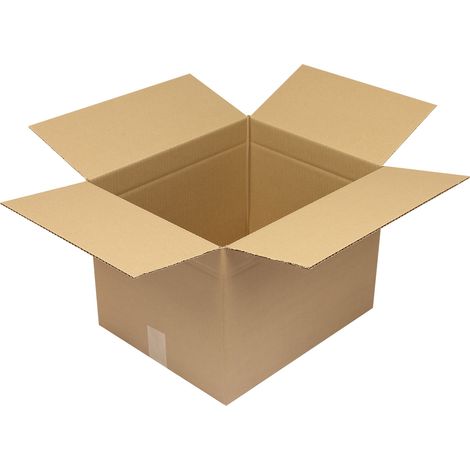 Faltkarton 1-wellig Höhenrillung Maße 350x230x140mm C4 Qualität 1.20 C braun braun (1/2)
