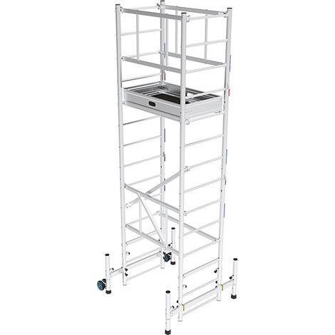 Trabattello pieghevole 1 piano - Altezza max. di lavoro 5.37m - ME300