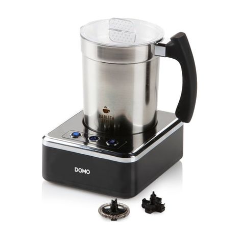 DOMO DO717MF Mousseur à lait acier inoxydable, noir 650 W A452242 (1/5)