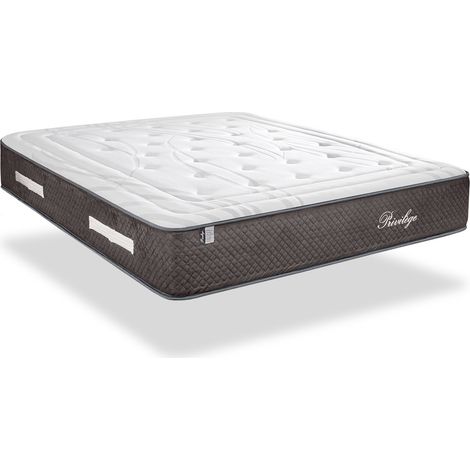 BELLECOUR LITERIE Matelas PRIVILEGE 140x190 cm Ressorts ensachés & Mémoire de forme (1/5)