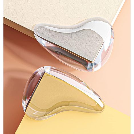Protège-coins transparents en forme de larme pour éviter les blessures à la tête sur les meubles pour enfants et les coins pointus MNS (1/4)