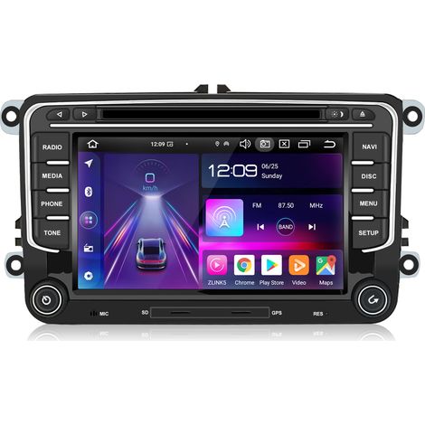 Hexinex Autoradio Android 13 4+64 Go avec lecteur DVD/CD réseau 4G CarPlay et navigation GPS pour VW Golf 5 6 Touran Polo (1/5)