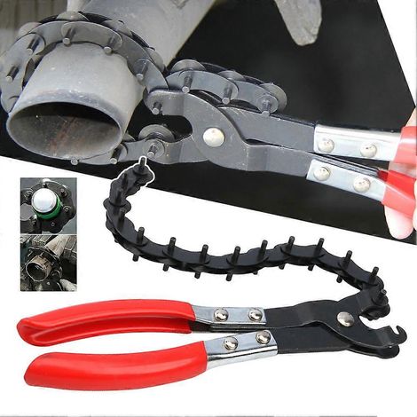 Pince coupante pour tuyaux d'échappement automobiles, outil de coupe pour tuyaux d'échappement, coupe de précision dans les espaces restreints, pour PVC et cuivre (1/5)