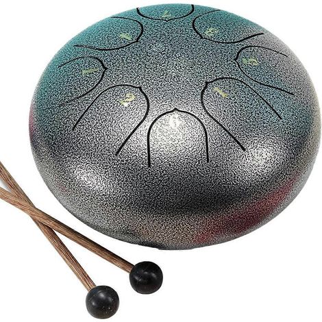 Tambour de pluie 6 pouces 8 tons, tambour chakra d'extérieur, instrument de jardin, tambour de pluie, tambour éthéré en fa (1/5)