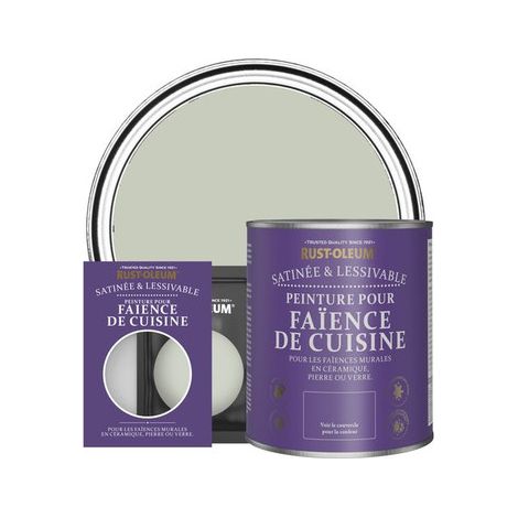 Peinture pour Faïence de Cuisine, Finition Satinée - Aloé Vera (1/3)