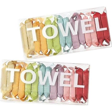 Lot de 28 gants de toilette/2 boîtesserviette de voyage portableserviette carrée épaisse et compressée pour le nettoyage du visage et la beauté (1/5)