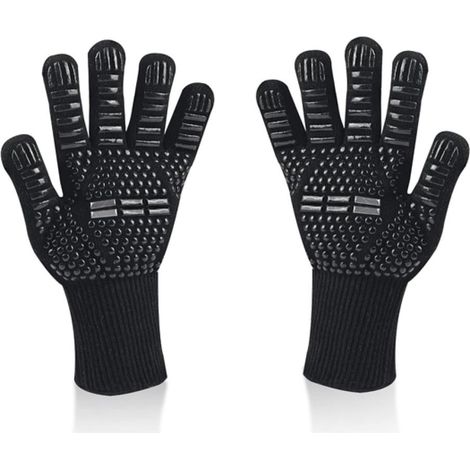 Gants de Barbecue, Universel Gants Four Anti Chaleur Jusqu'à 800°C (1/4)