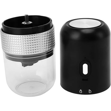 Moulin à café électrique double usage (café noir, poudre, 1500 mAh) pour restaurant, idéal pour les grains de café secs et humides. (1/5)