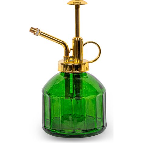 Brumisateur pour Plantes d'Intérieur en Verre Strié Vert Style Vintage 0,25 L - PANGIVO (1/3)
