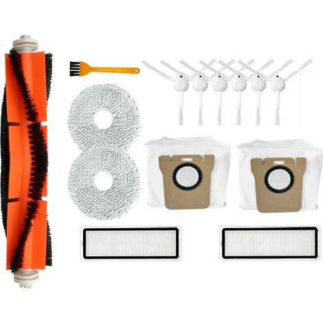 14 Stück Filtertücher, Haupt- und Seitenbürsten sowie Staubbeutel für Xiaomi Mijia B101cn (1/4)