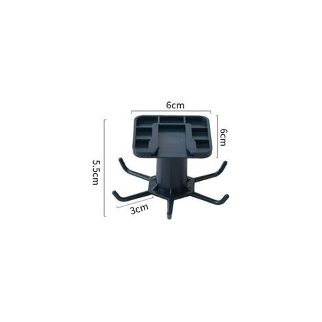 Rotatif à 360° Porte Ustensiles Cuisine Lot de 2,Support Ustensiles Cuisine avec 6 Crochets,sans perçage Rangement Organiseur Rack,pour Cuisine/Bains (1/3)