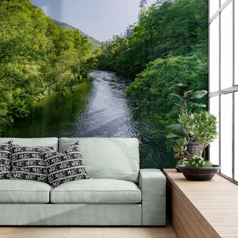 Papier Peint Paysage - Chêne Majestueux - 150 x 250 cm (1/2)