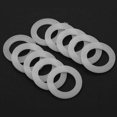 Packung mit 10 flachen Silikondichtungen – Warmwasserbereiter – 1-1/4" – ungiftig / geschmacksneutral (1/5)