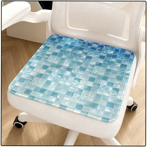 Coussin de Siège 40x40cm - Antidérapant, Respirant, en Soie, pour Bureau, Été, Fraîcheur - Alovez