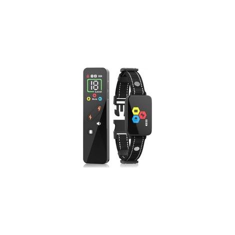 Collier de dressage intelligent pour chien avec télécommande, 4 modes de dressage, rechargeable et étanche IP67, adapté à toutes les races de chiens. (1/5)