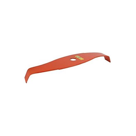 Lame 2 Dents Pour Débroussailleuse Spéciale Ronces Profil Courbe Réduisant le Bruit Lame Orange Haute Visibilité Largeur de Coupe : 315 mm Epaisseur 4 mm Alésage : 20 mm