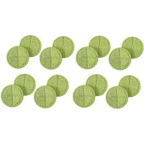 16 Ersatzpads für elektrische Rotationsmopps, Grün