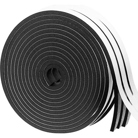 Joint Porte Mousse Adhésif, Isolation Fenêtre, EPDM 3x12mm, 3x5 m (1/5)