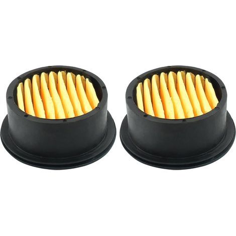 Set di 2 elementi filtranti per compressore d'aria, silenziatore senza olio, filtro di aspirazione di ricambio per generatori e ventilatori (1/5)