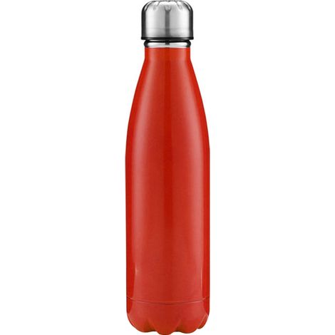 Botella de agua isotérmica de acero inoxidable de doble pared de 500 ml, con forma de botella de refresco, ideal para deportes al aire libre. Reutilizable y a prueba de fugas. (1/5)