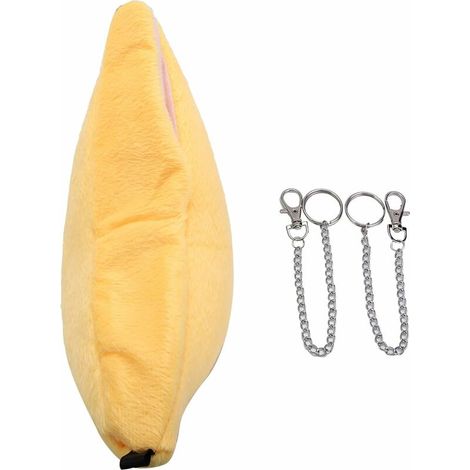 Lit de Hamster pour Animal de Compagnie, Forme de Banane Suspendue, Tapis de Cage chauffante Hiver pour Maison de Couchage pour gerbilles Chinchillas Petits cobayes (Jaune) (1/5)