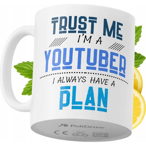 Tazza divertente e umoristica per YouTuber, ideale per caffè e tè, con grafica e testo divertenti. Perfetta per compleanni, onomastici e festività. Tazza premium per occasioni speciali, per casa, uffi (1/5)
