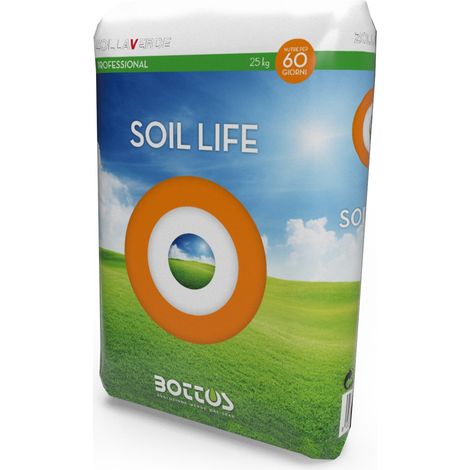 Soil Life 16 -0 -15 + 2 MgO + i.m.i. - Fertilizzante per prato da 25 Kg