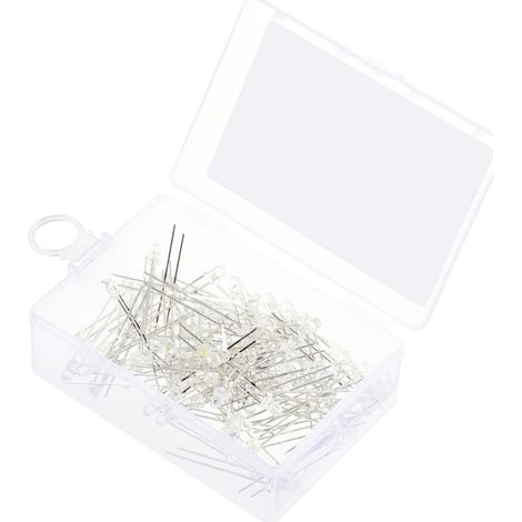 TRU COMPONENTS LED bedrahtet Reinweiß Rund 3 mm 14400 mcd 30 ° 20 mA 2.7 V, 3.4 V (1/3)