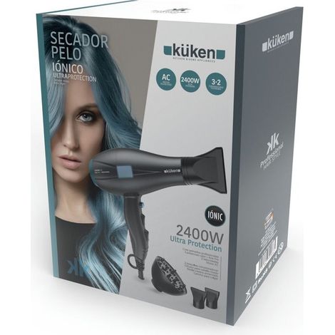 Asciugacapelli ionico professionale Küken grigio/blu 2400w