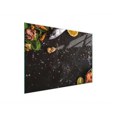TAGLIERE IN VETRO 30x22 PESCE (1/5)
