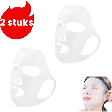 ensemble de 2 pièces couvre masque en silicone attache masque 3D antidérapante avec crochet d'oreille protection pour masque couleur transparent (1/5)