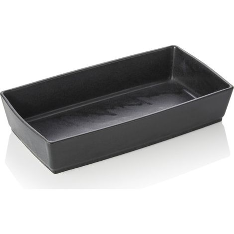 Plateau buffet 33 x 18,5 cm H 7 cm noir porcelaine - Was Germany (1/2)