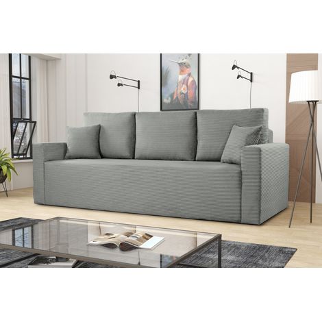 Modernes Sofa ZOOM mit Schlaffunktion Grau (1/2)