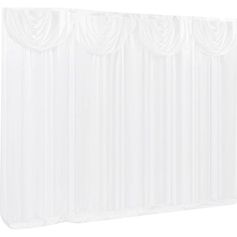 Cortina de fondo, diseño elegante, uso versátil, color blanco. (1/2)