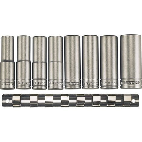 Jeu de clés à douille hexagonales longues, 1/2, 8 pièces Tengtools M1208-6 (1/2)