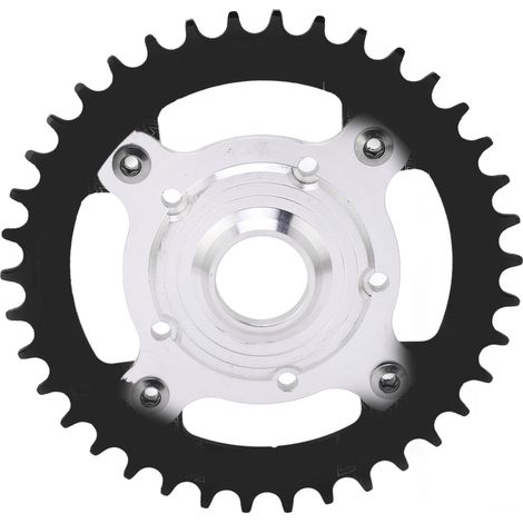 Plateau 38T 104 BCD Noir pour Moteur Tongsheng - Kit de Conversion Couronne et Adaptateur en Alliage d'Aluminium pour Vélo Électrique (1/5)
