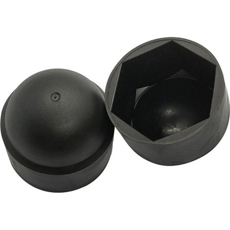 100 pièces - Cache vis écrou de protection M8 clef de 13 mm - plastique NOIR (1/3)