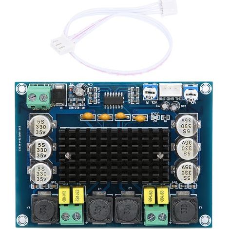Leistungsverstärkerplatine, 2-Kanal-Digitalelektronikmodul TPA3116D2 DC12x26V 120W XH-M543 (1/5)