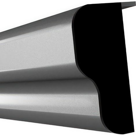Bouchon droit PVC RAL 7011 pour bandeau cabine sanitaire B07LG53W8J HOMEWELL