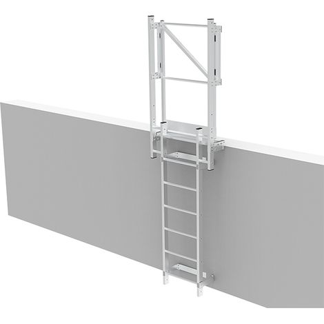 Echelle fixe 9 barreaux - Hauteur de bâtiment de 2,32 à 2,60m - EC-FMPP-250