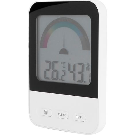 Thermomètre-hygromètre électronique numérique avec écran LCD rétroéclairé pour serre d'intérieur (1/5)