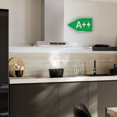 Cecotec Campanas "T" Bolero Flux TT 608000 Slim Glass Black A++