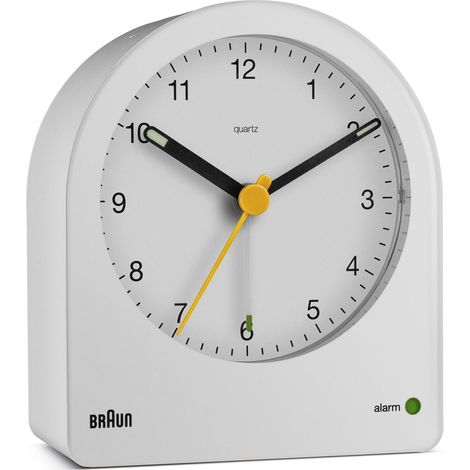 Braun BC22 sveglia bianca design classico silenziosa (1/5)