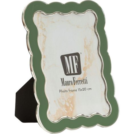 Cornice portafoto in metallo verde, 15,7x1,3x21,10 cm – Charlotte (1/5)