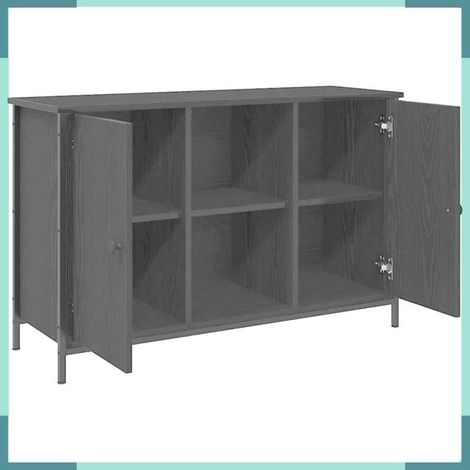 862927 Ensemble meuble TV Montage mural Chêne noir 101 x 35 x 65 cm (1/5)