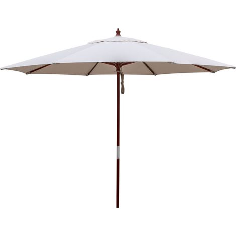 Parasol exterior Ø300 blanco MADEIRA garbar